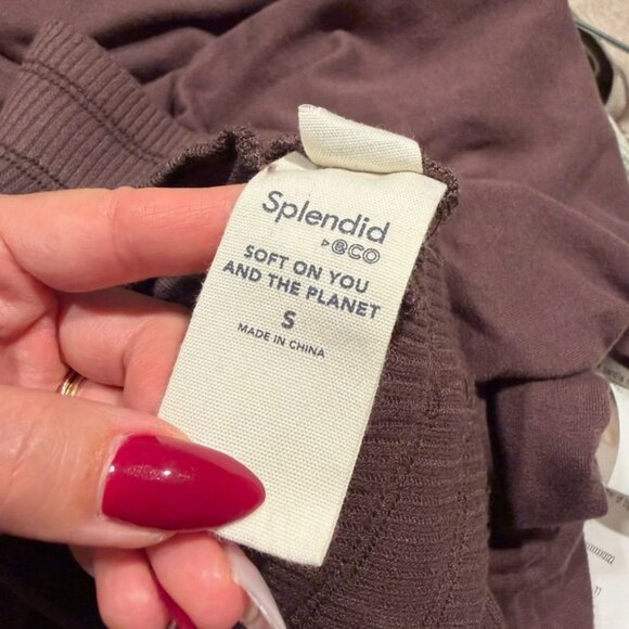 Splendid Mocha Brown Jersey Soft Knit Flowy Maxi Skirt Size Small - Picture 4 of 5